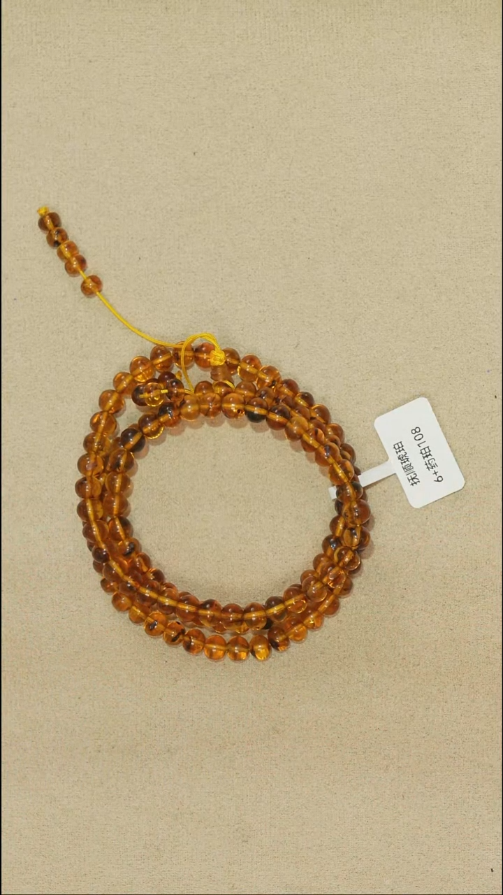 手链琥珀未镶嵌6m3-1