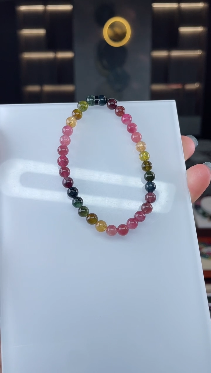 单圈手串未镶嵌碧玺（多样性发一条）T