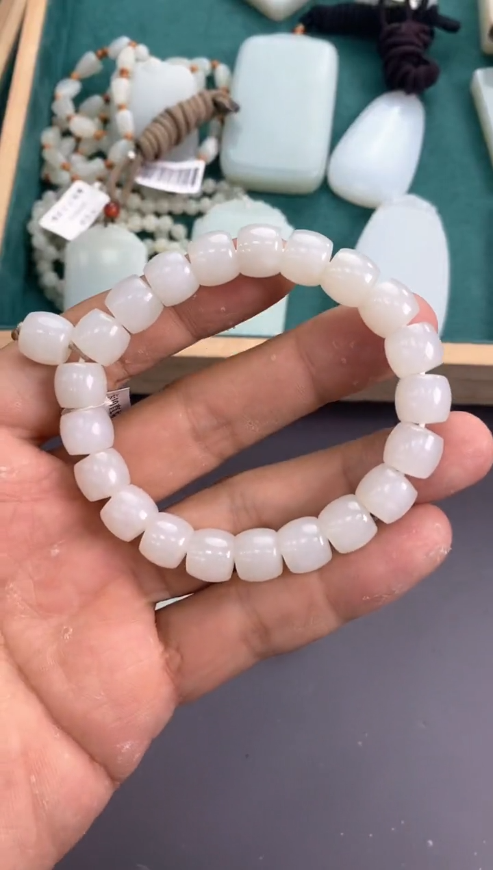 手串未镶嵌和田玉手串卡10