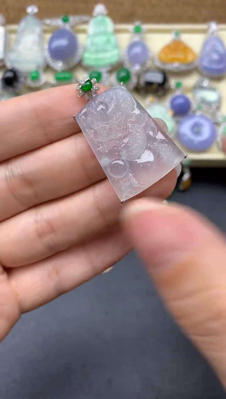 【闪购商品】翡翠颈饰18K金镶嵌439-中国好珍宝