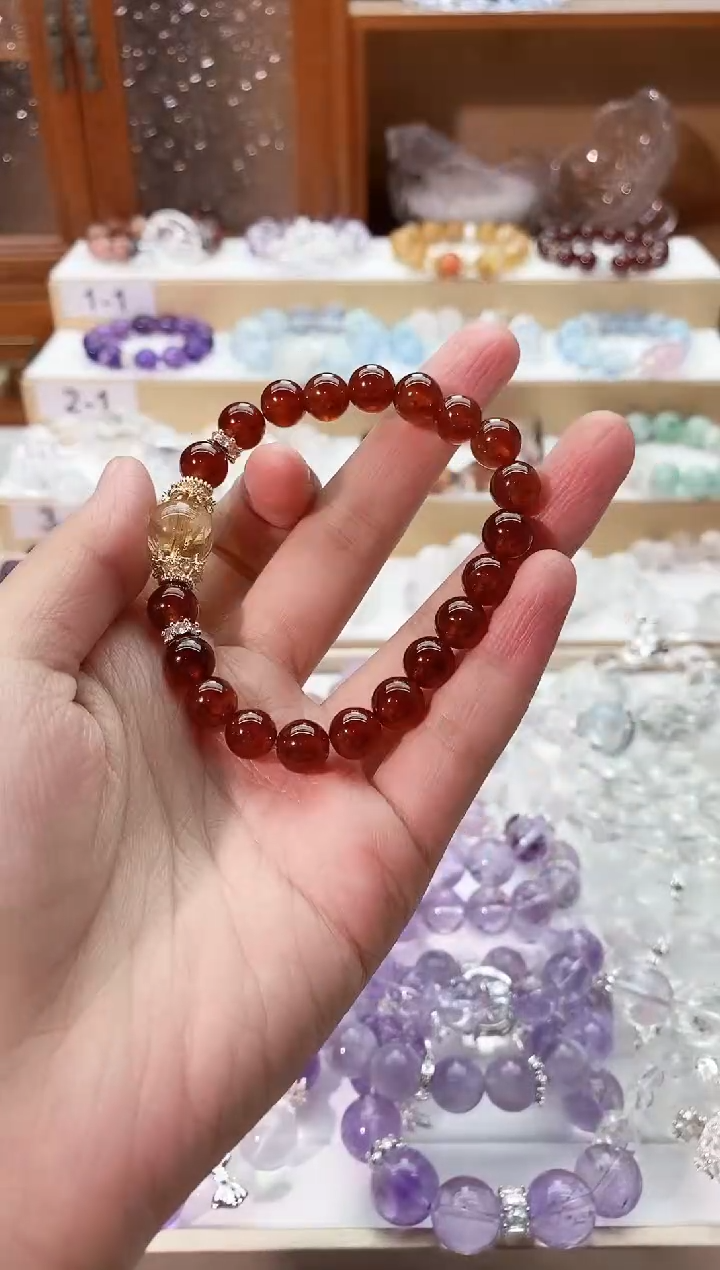 【闪购商品】水晶手串未镶嵌石榴石手串
