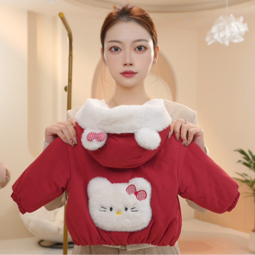 MOMOCOmini冬季女婴童洋气舒适毛毛外套女宝棉服87810123020