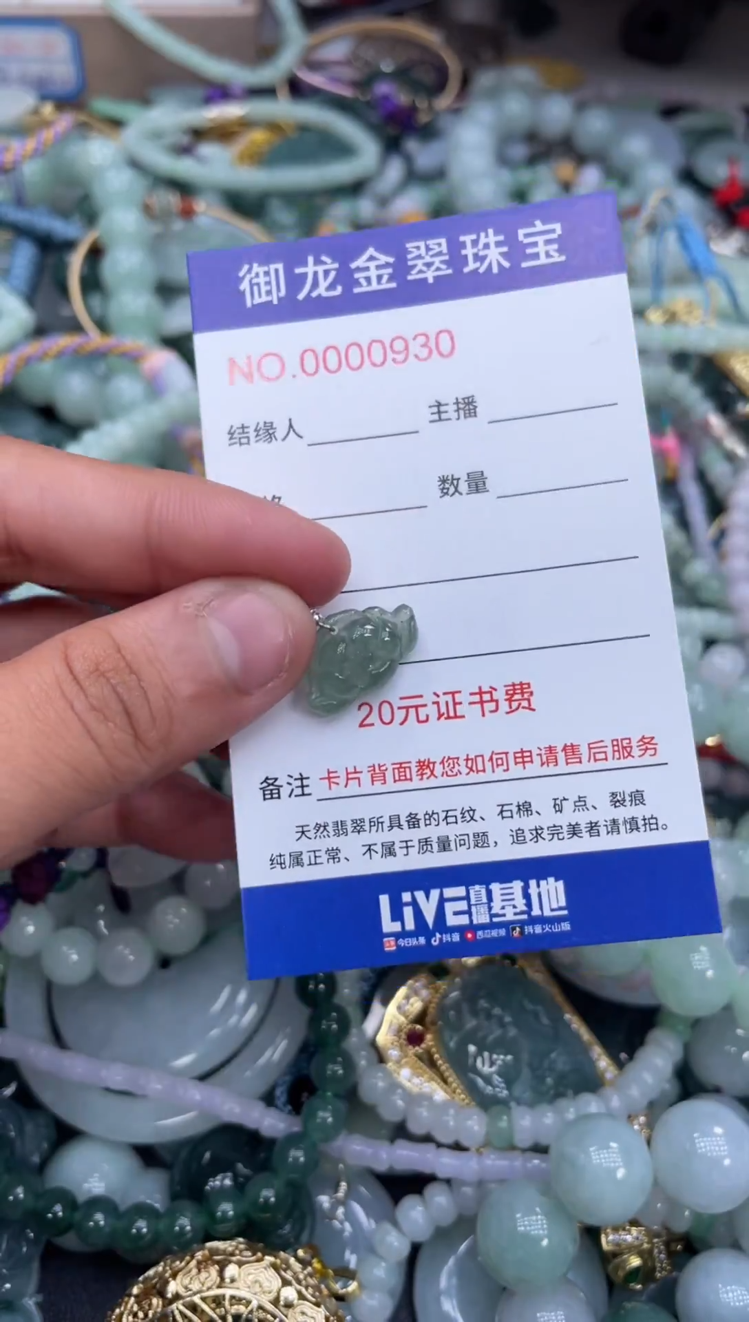 翡翠未镶嵌颈饰122