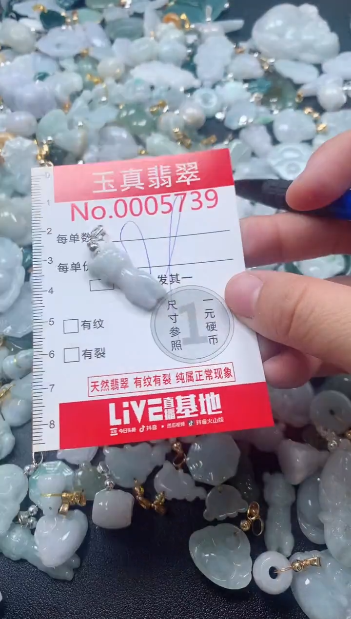 吊坠(不含链)未镶嵌翡翠5739