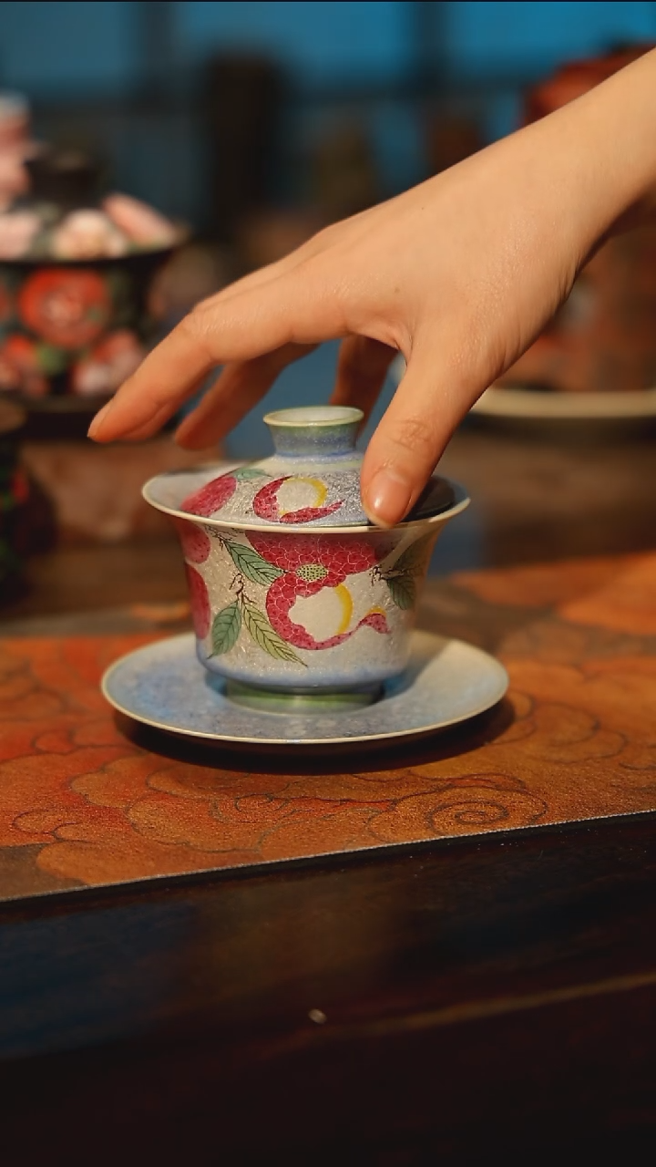 陶瓷景德镇高温釉下彩手工手绘款式