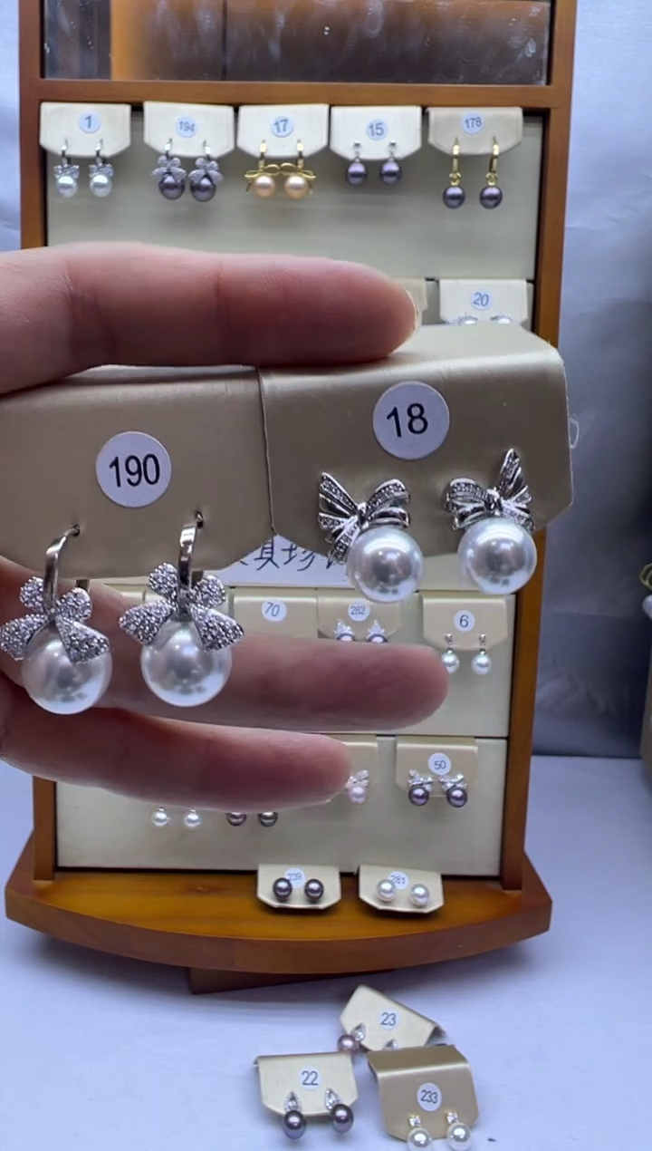 未镶嵌耳饰淡水珍珠190+18