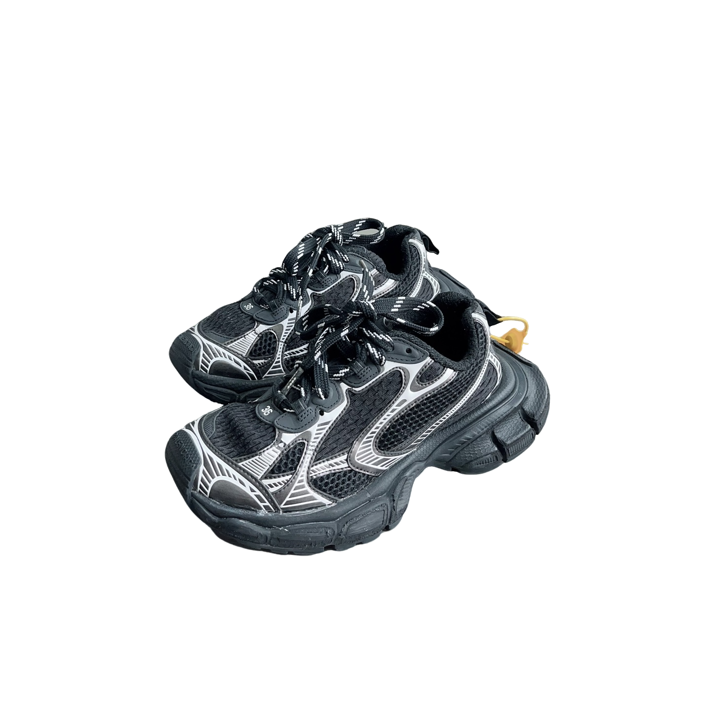 95新 Balenciaga/巴黎世家 3xl黑银休闲鞋 36码  us0483
