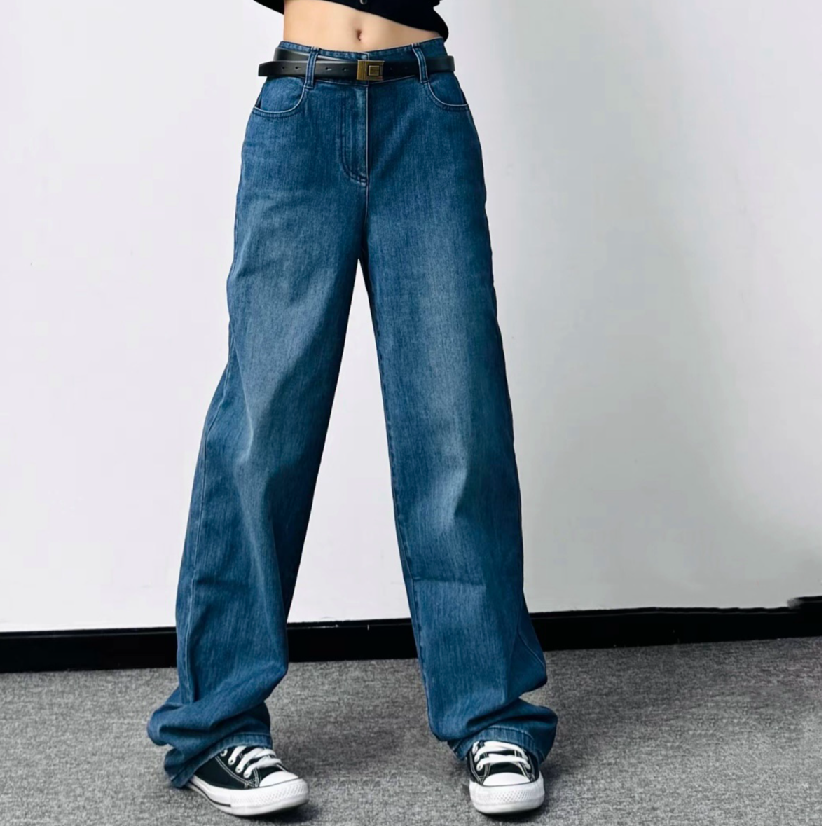 AMASS/阿玛施复古摩登感【男友裤】显瘦时尚利器直筒牛仔裤5192588