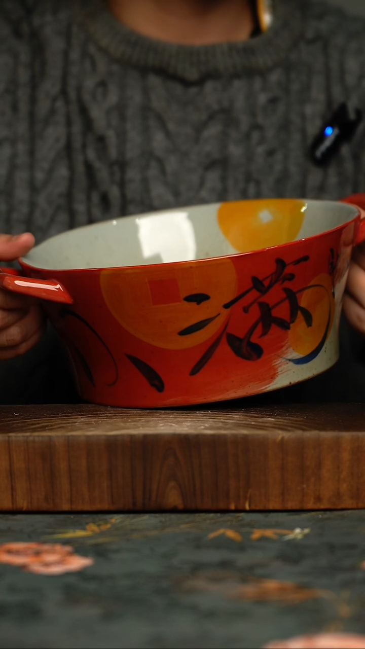 瓷片釉下彩手工手绘同款陶器