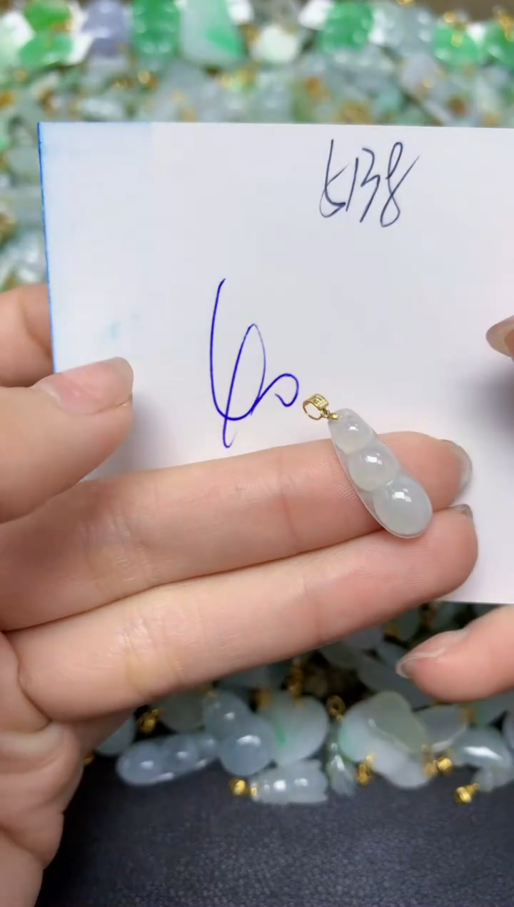 【闪购商品】翡翠颈饰18K金镶嵌天然翡翠A货