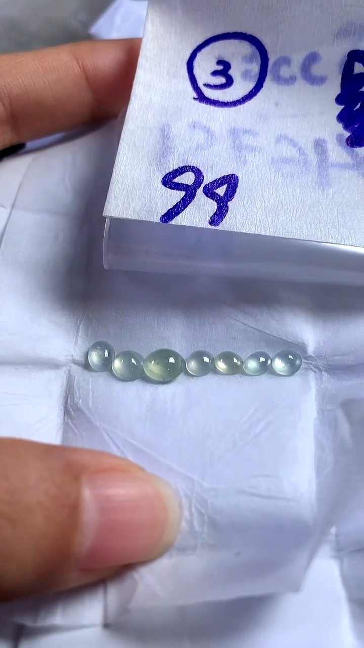 未镶嵌定制翡翠星*星翡翠蛋面裸石