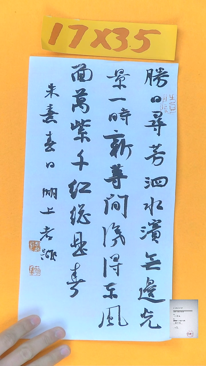 【闪购商品】书法江孝龙书法获奖同款字体春日17*35