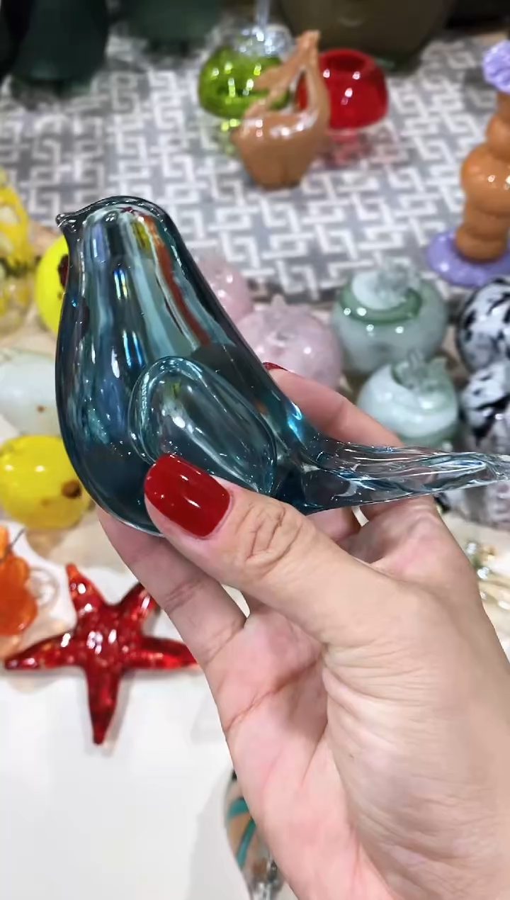 慕忆家手作琉璃花瓶微瑕