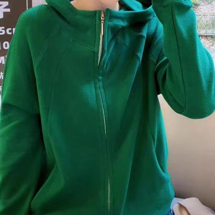 18832新款秋季加绒休闲百搭连帽外套