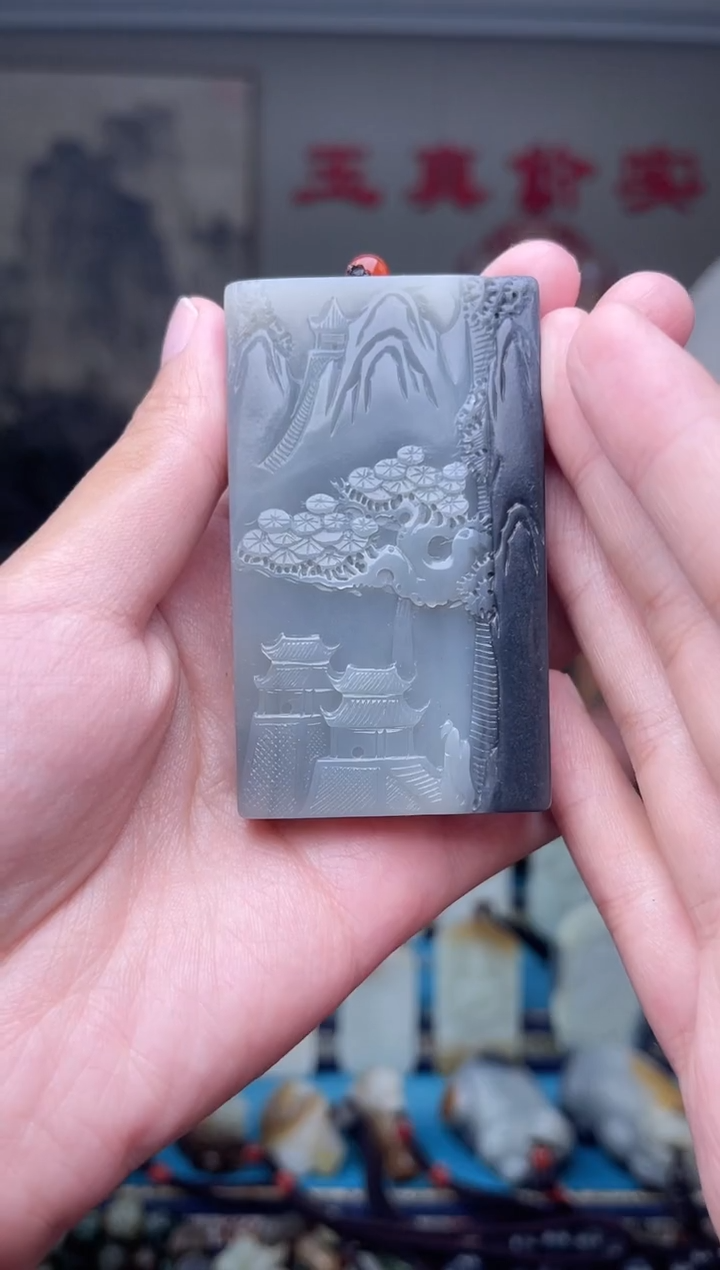 和田玉未镶嵌挂件【****子1