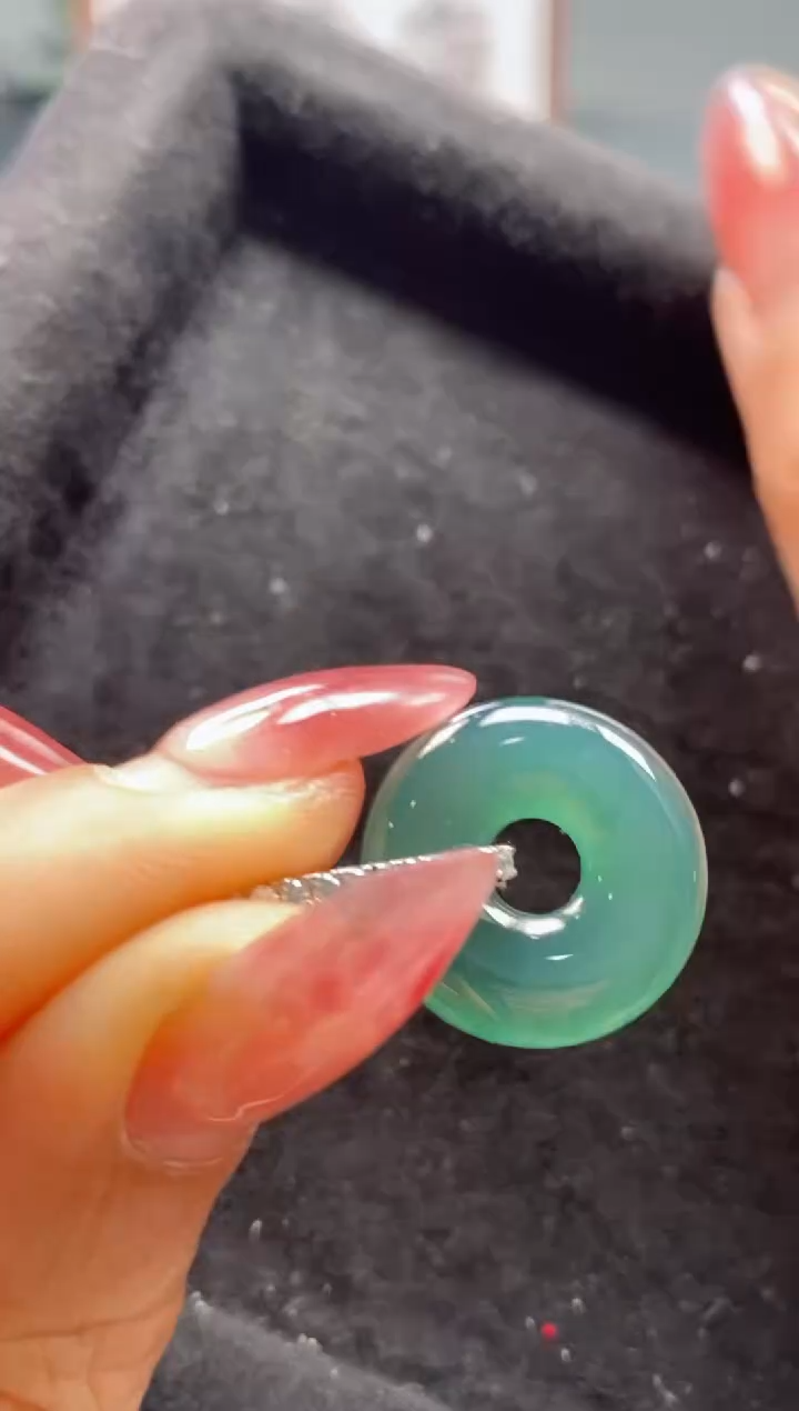 【闪购商品】翡翠颈饰银S925镶嵌0246933181