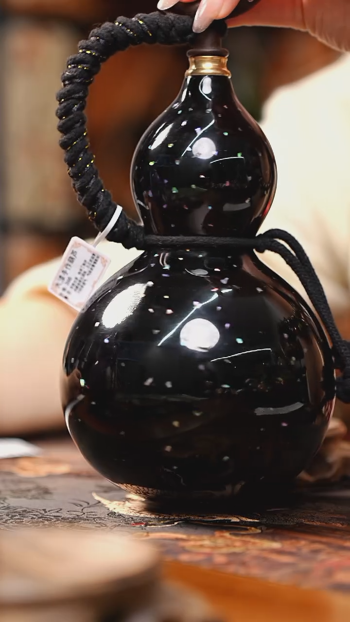 【闪购商品】RU178漆艺酒葫芦不包手串及旋转底座