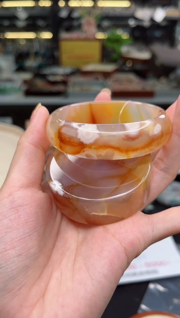 【闪购商品】石英质玉手镯未镶嵌57圈口（赠品镯心）6572190