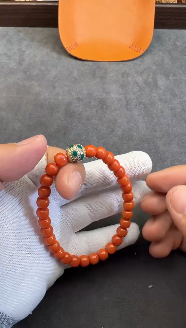 【闪购商品】南红玛瑙手链合金南红珠子1