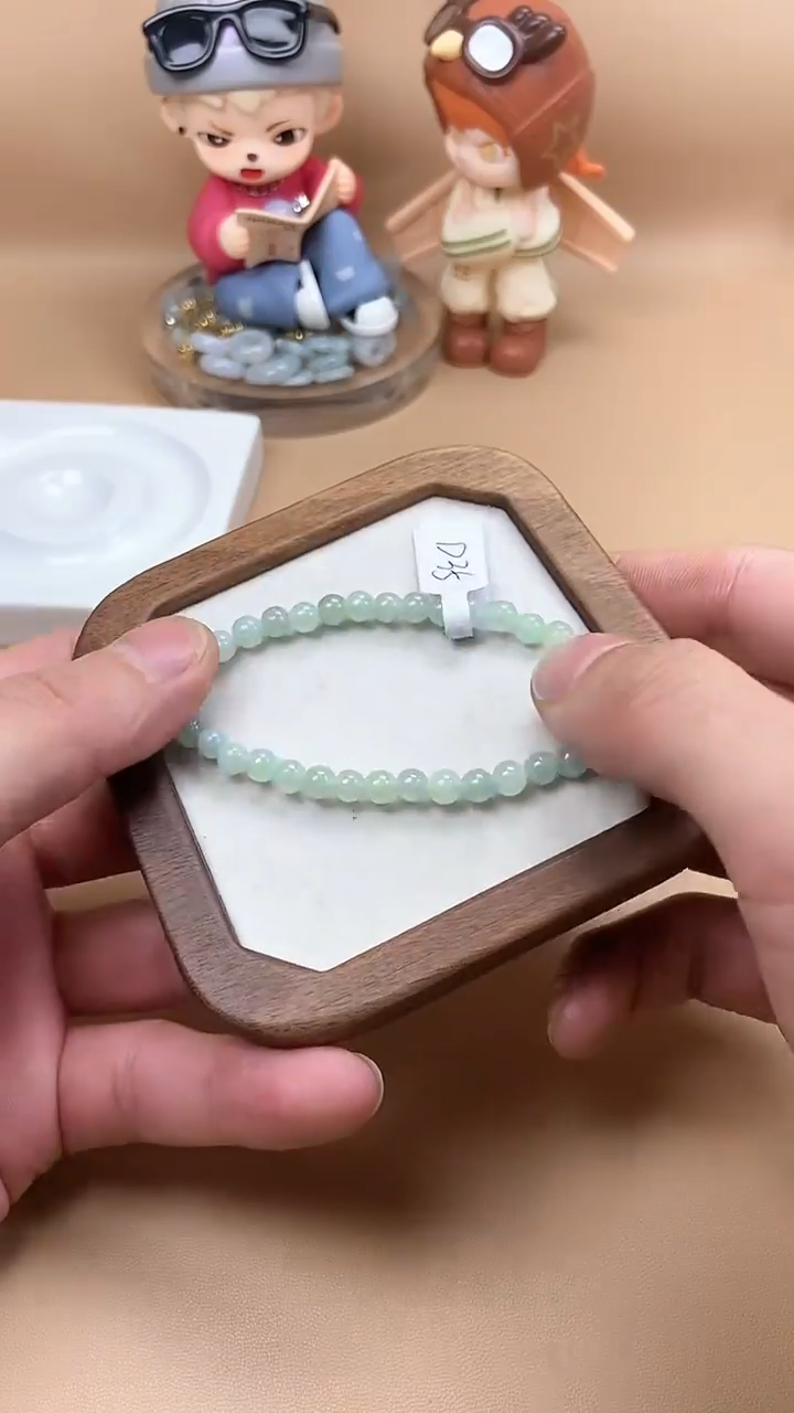 【闪购商品】翡翠手串未镶嵌天然翡翠A货手串D35