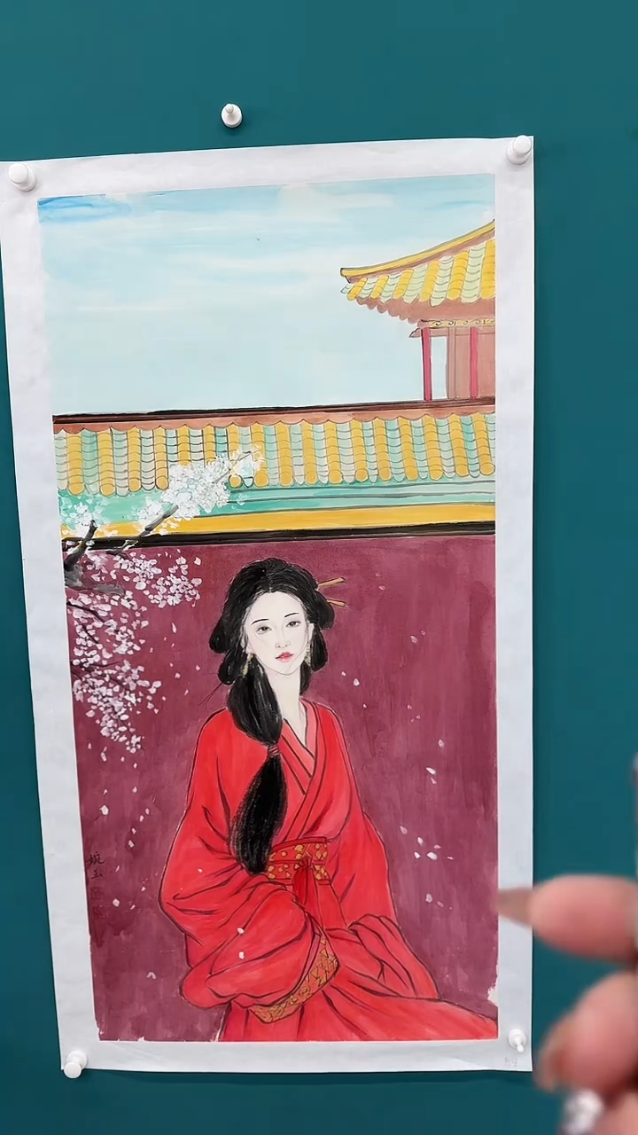 【闪购商品】绘画宁婉玉手绘国画