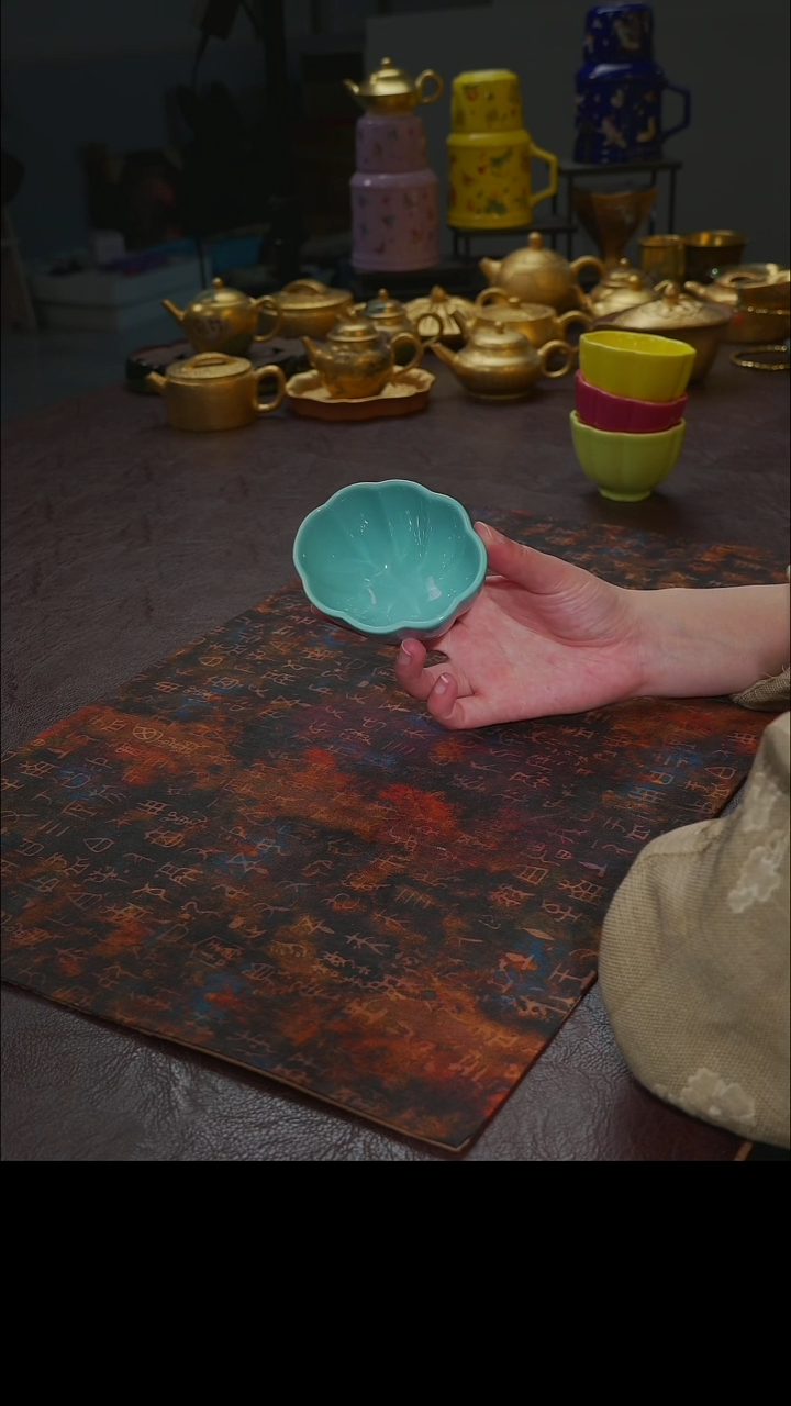 杯【宜景窑蒂芙尼蓝系列】蚌壳杯