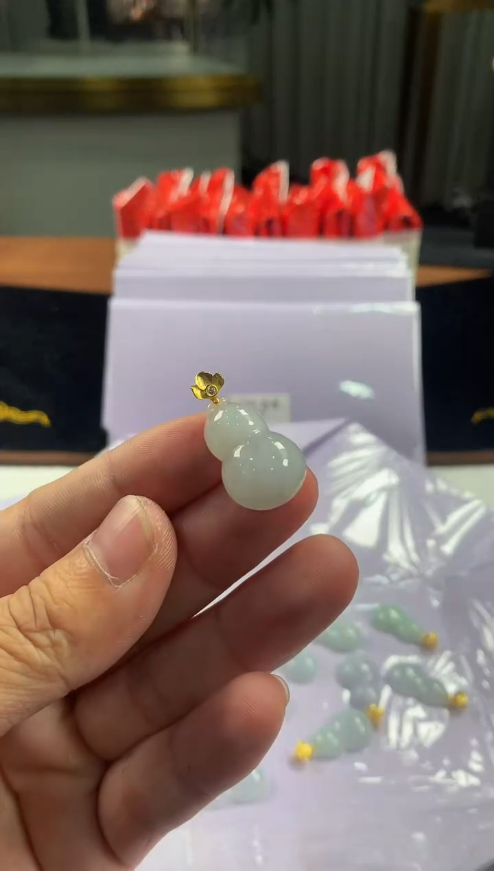 银S925镶嵌定制翡翠4076-34001-多样性发一个