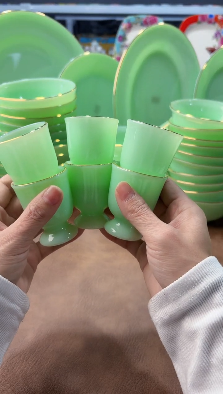 玉瓷 高脚酒杯6只