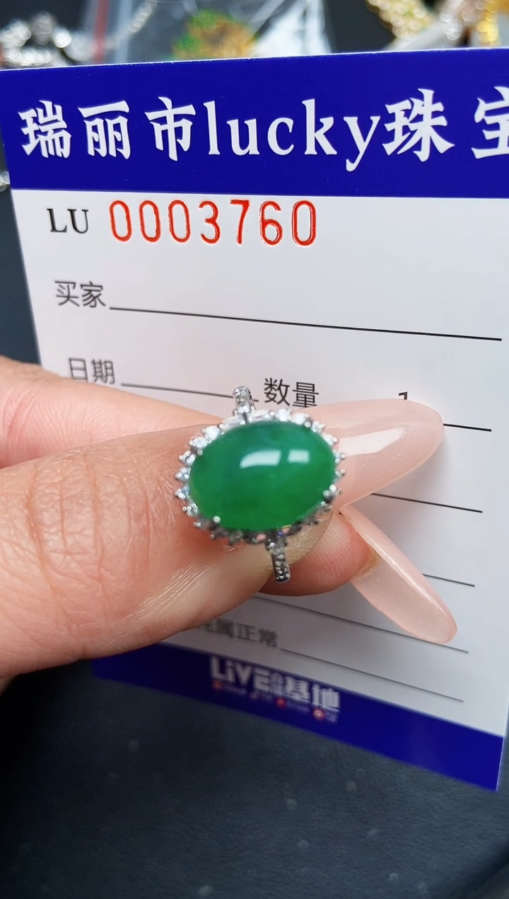 【闪购商品】翡翠颈饰银S925镶嵌3760