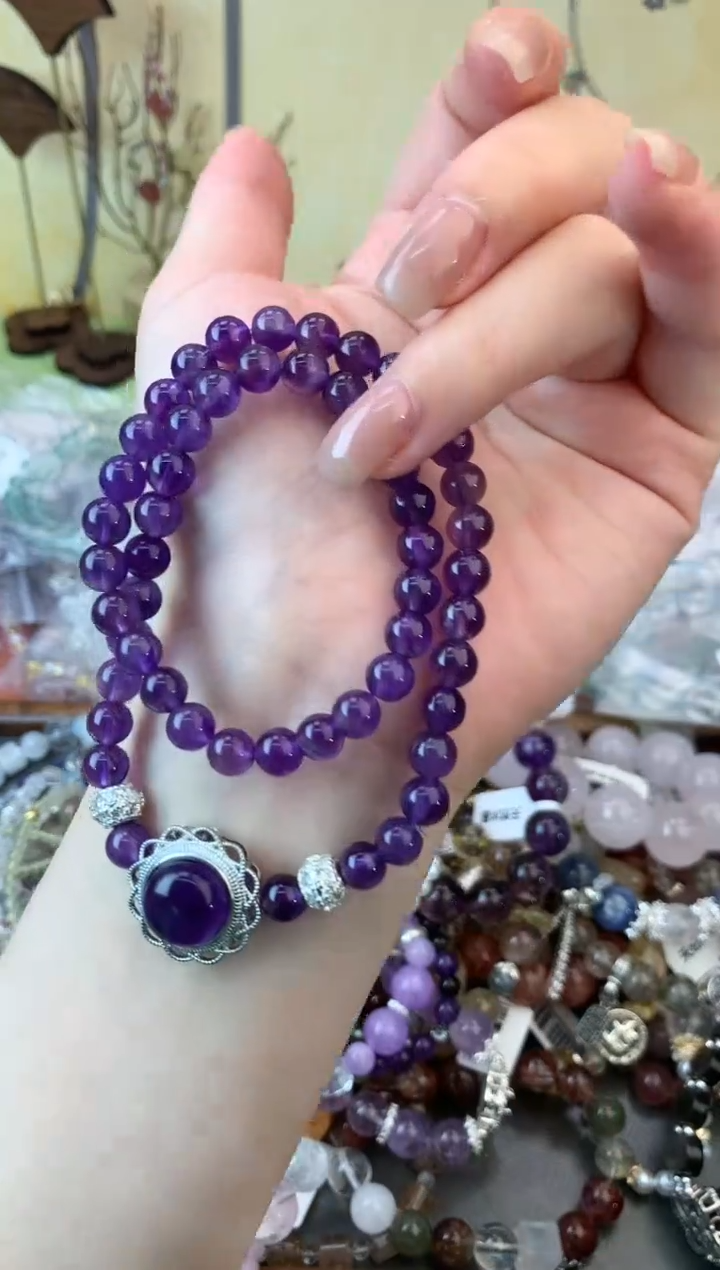 紫晶手链未镶嵌413手串