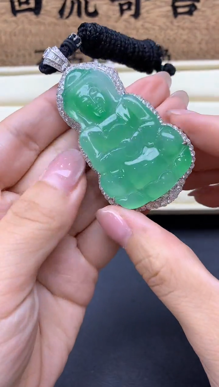 【闪购商品】翡翠颈饰18K金镶嵌508-中国好珍宝