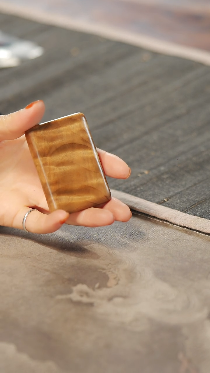 【闪购商品】金丝楠木雕264水波纹无事牌吊坠