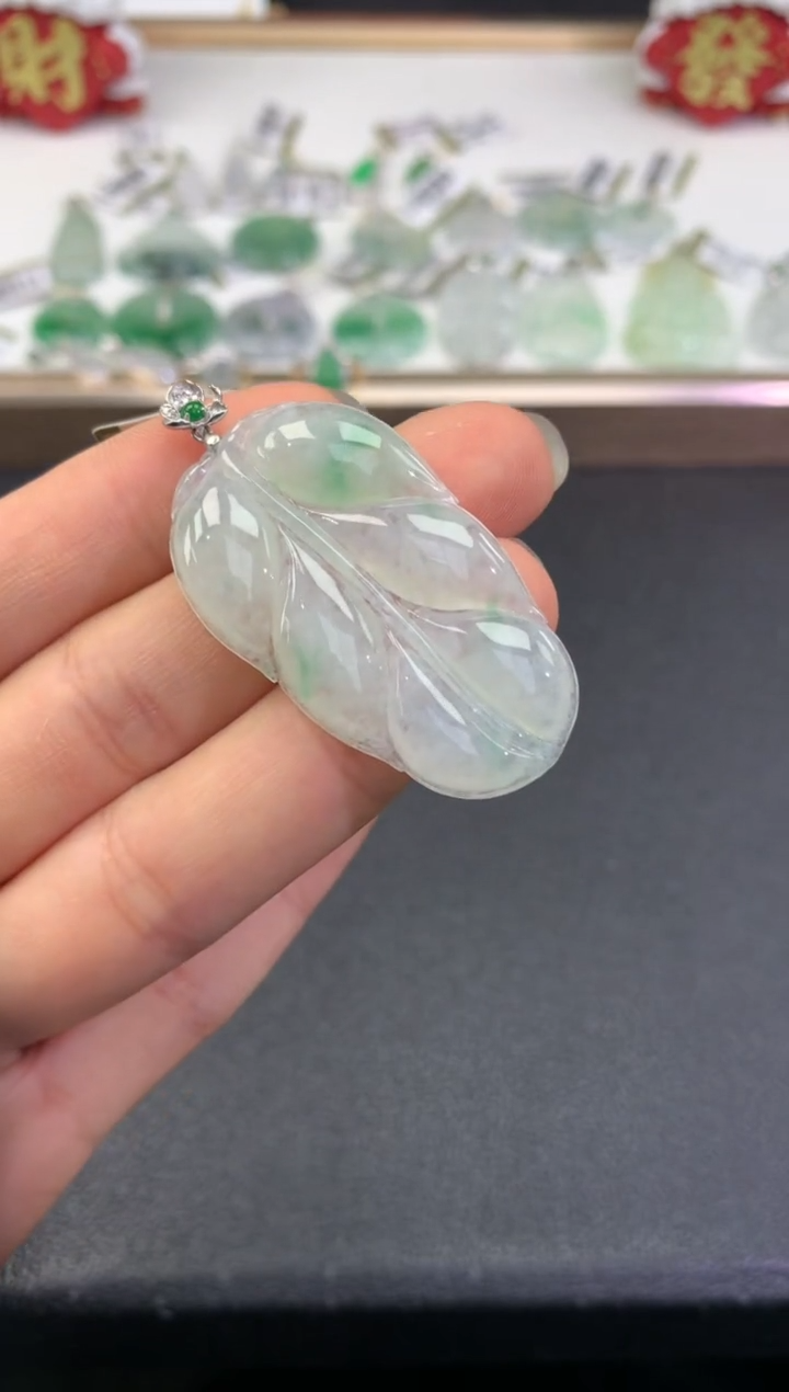 【闪购商品】翡翠颈饰18K金镶嵌