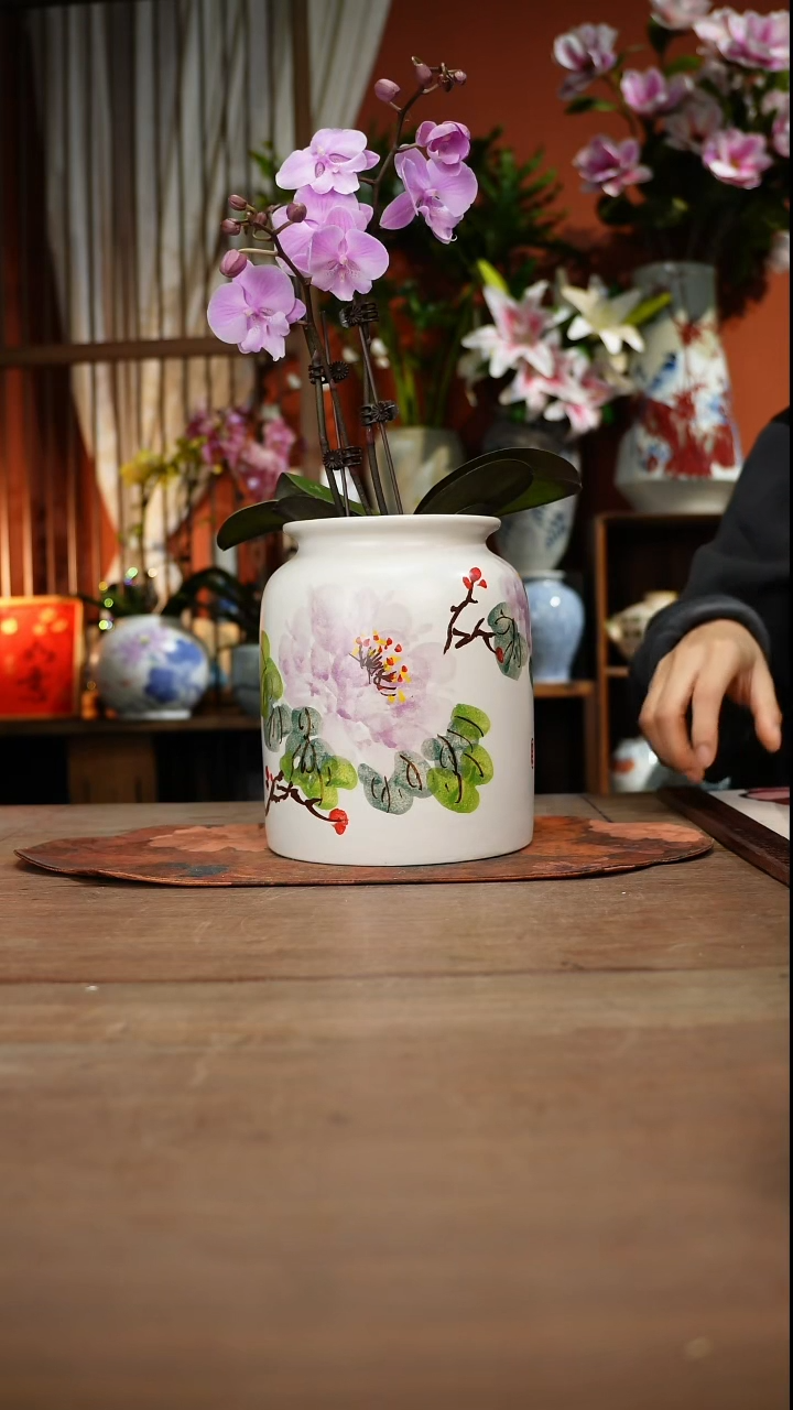 现代高温釉下彩手绘陶瓷餐具
