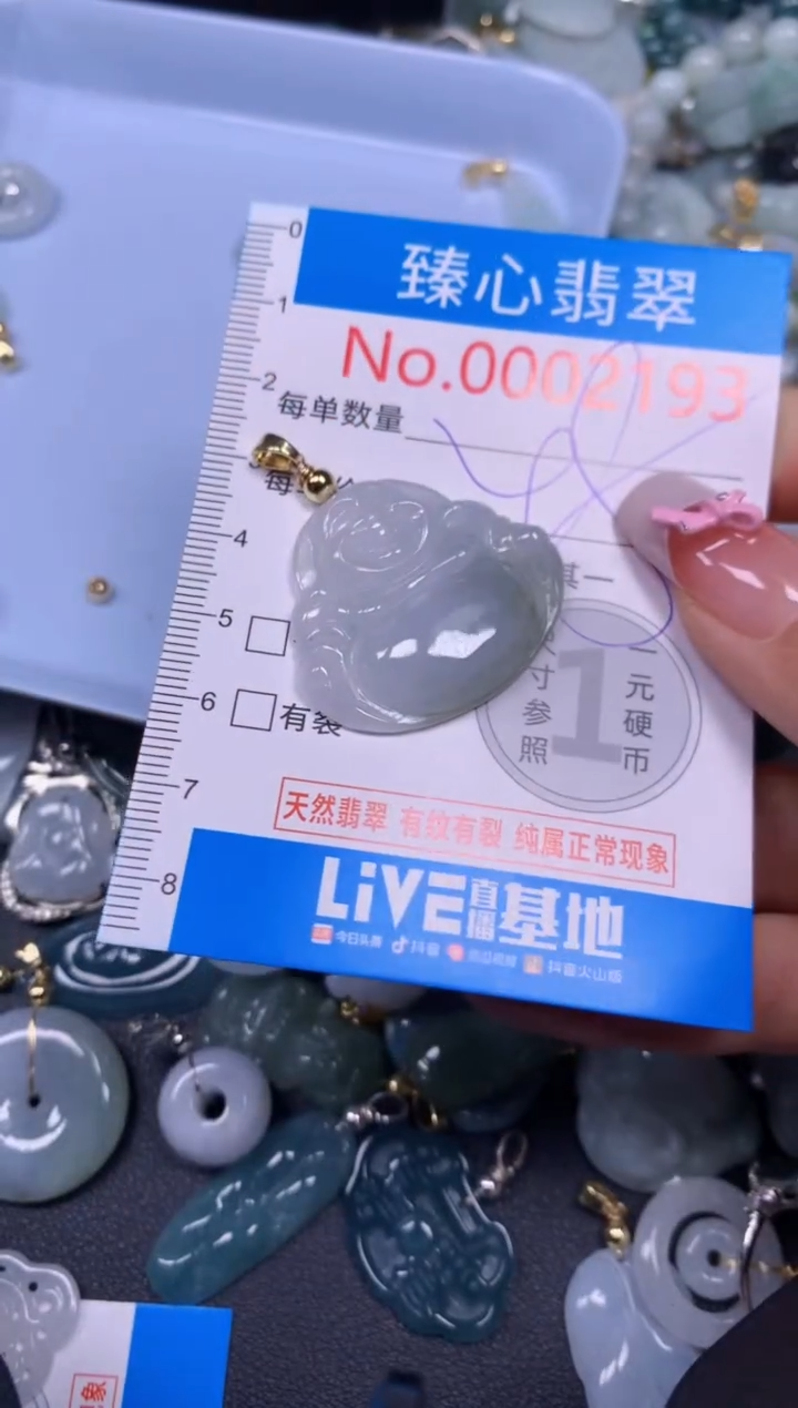 【闪购商品】翡翠颈饰未镶嵌含绳0002193