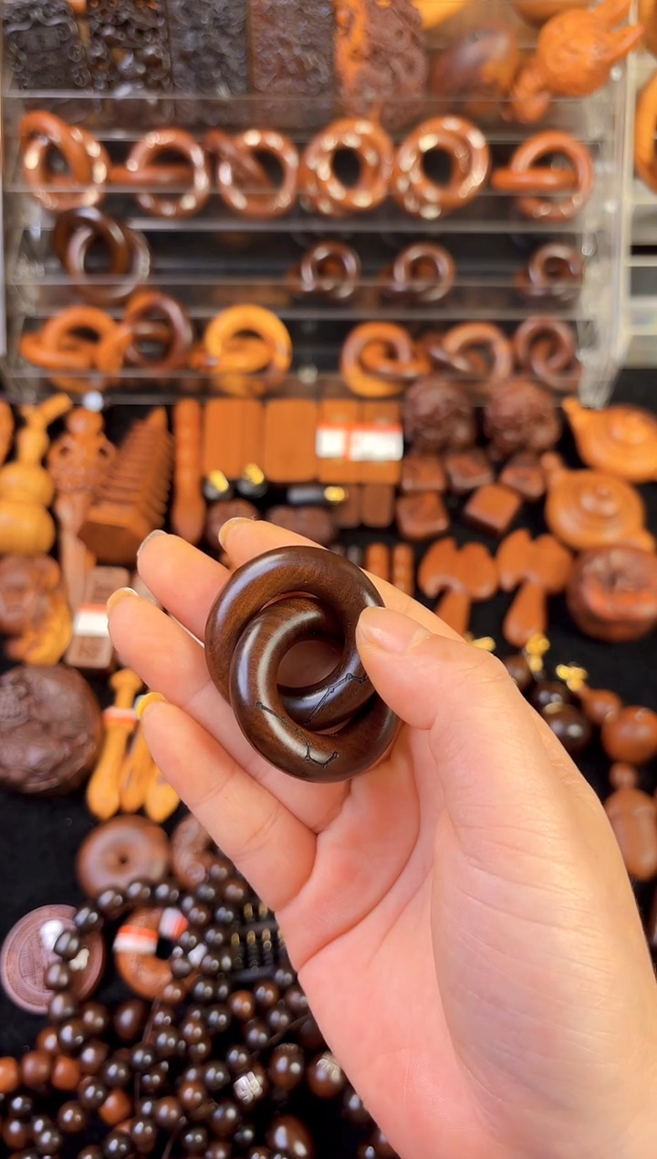 木雷枣木玉化料刻七星乾坤圈2.0