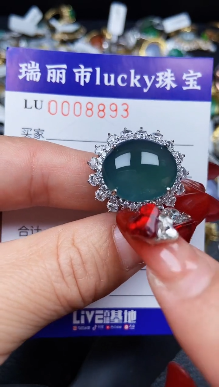 【闪购商品】翡翠颈饰银S925镶嵌8893