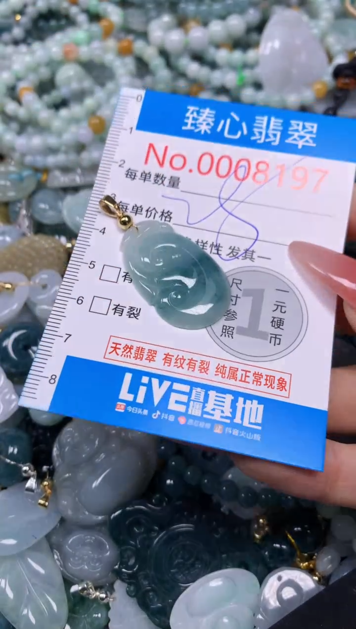 【闪购商品】翡翠颈饰未镶嵌含绳0008197