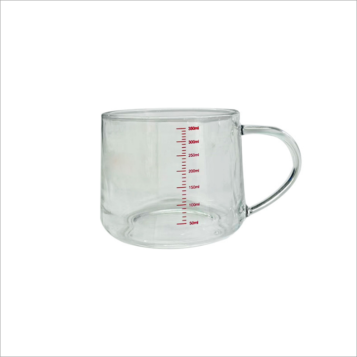 驼员外玻璃刻度杯350ml