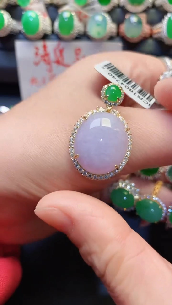 银S925镶嵌戒指翡翠妞*?天然