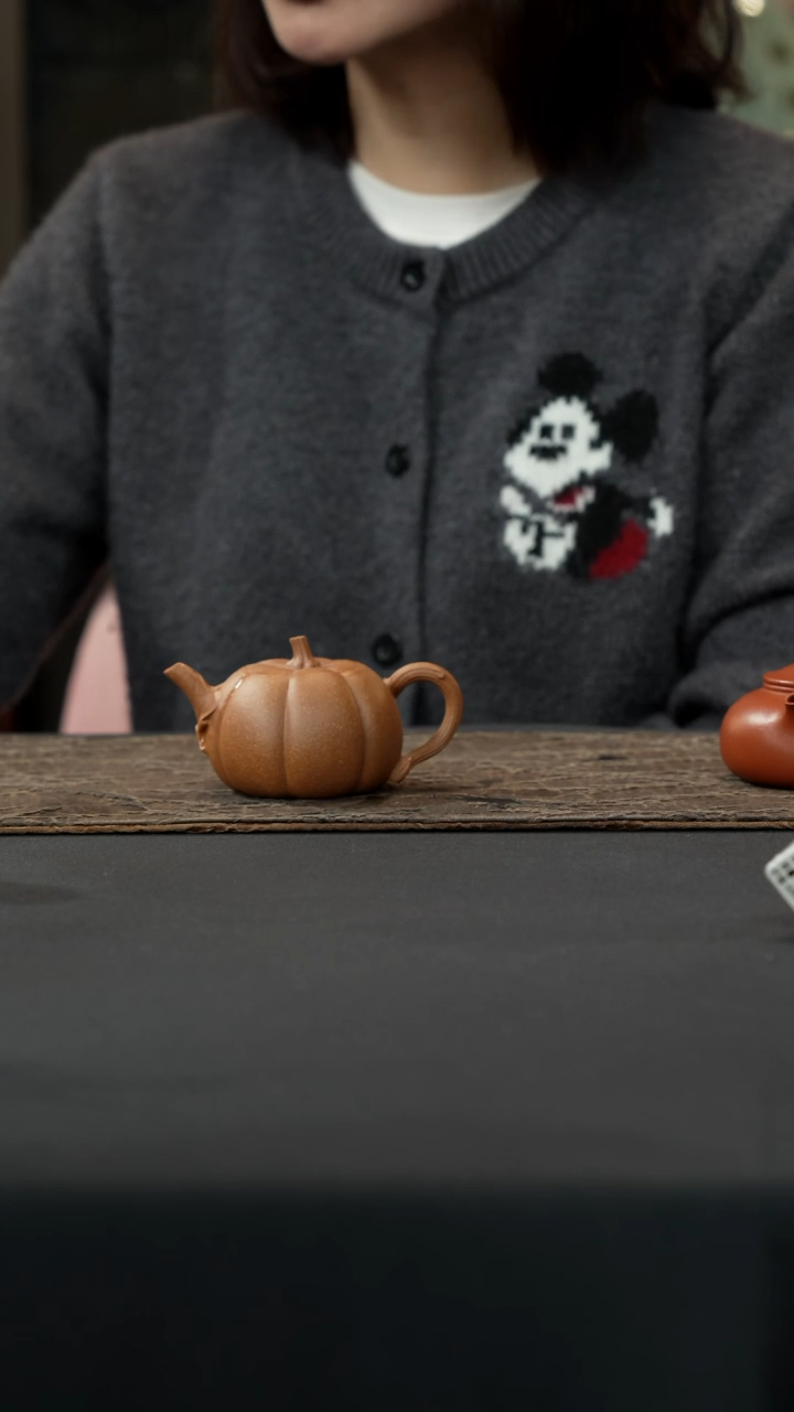 【闪购商品】紫砂茶壶老段泥鸣远南瓜150cc