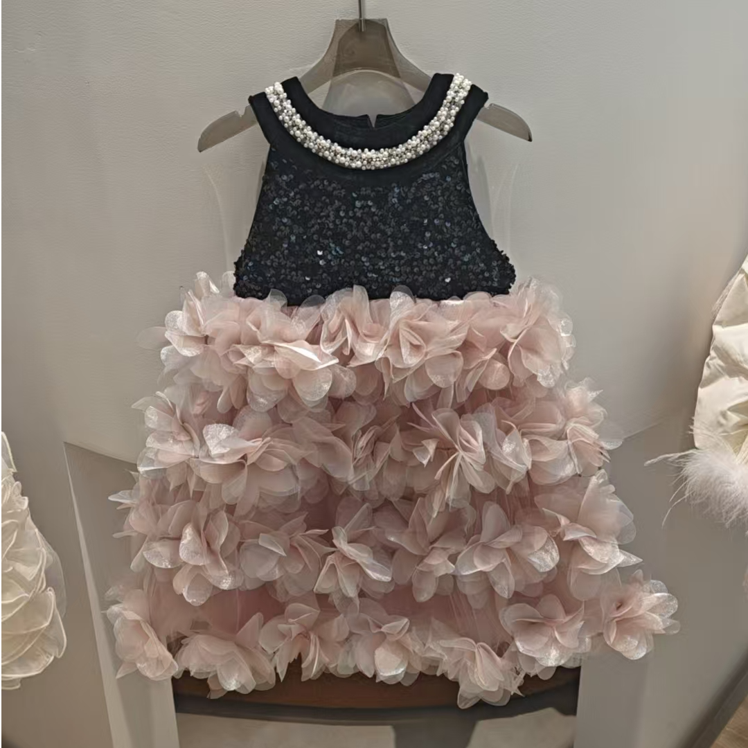 【恩姐定制】2025童装时尚百搭女童背心裙薄款ENCK6772