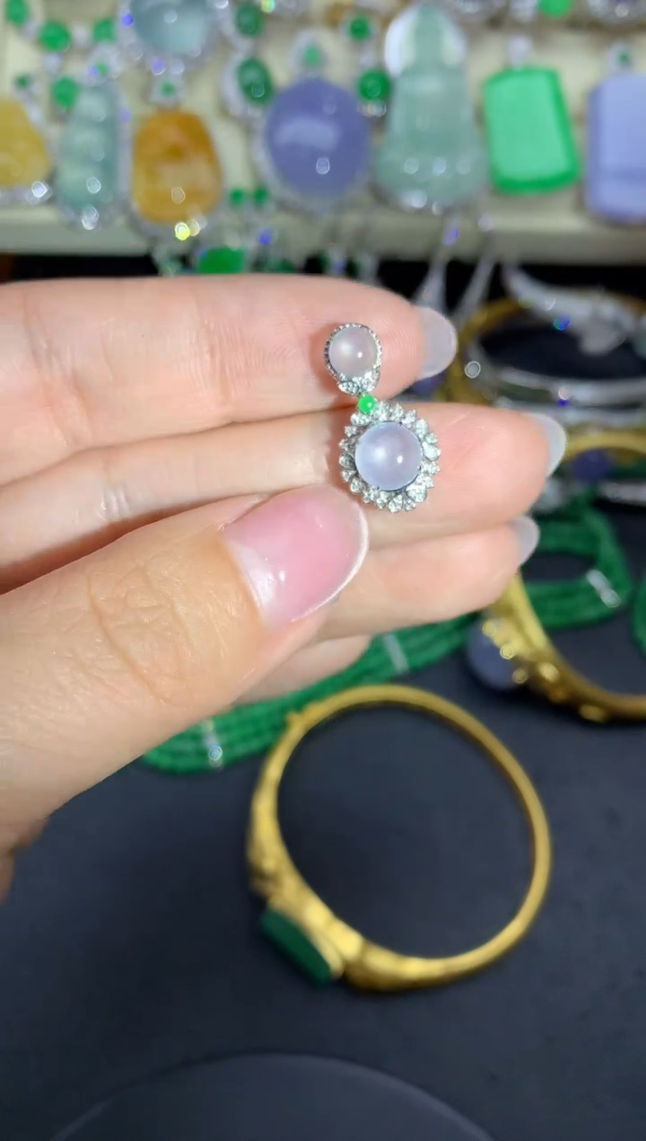 【闪购商品】翡翠颈饰18K金镶嵌244中国好珍宝1