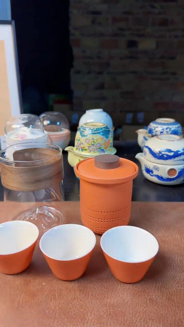 【闪购商品】杯德化白瓷，快客茶具