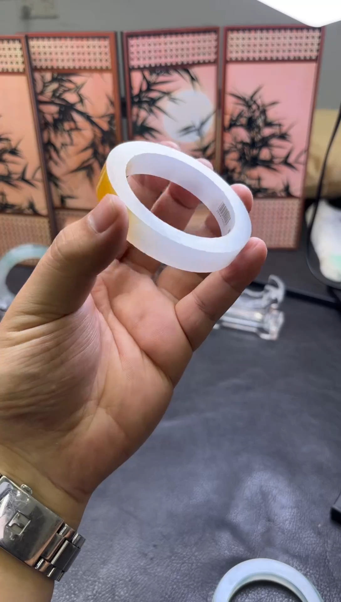 未镶嵌手镯定制翡翠廿*手镯定制