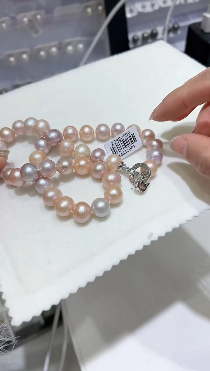 【闪购商品】淡水珍珠项链银S925镶嵌SP3 糖果 多样性发一