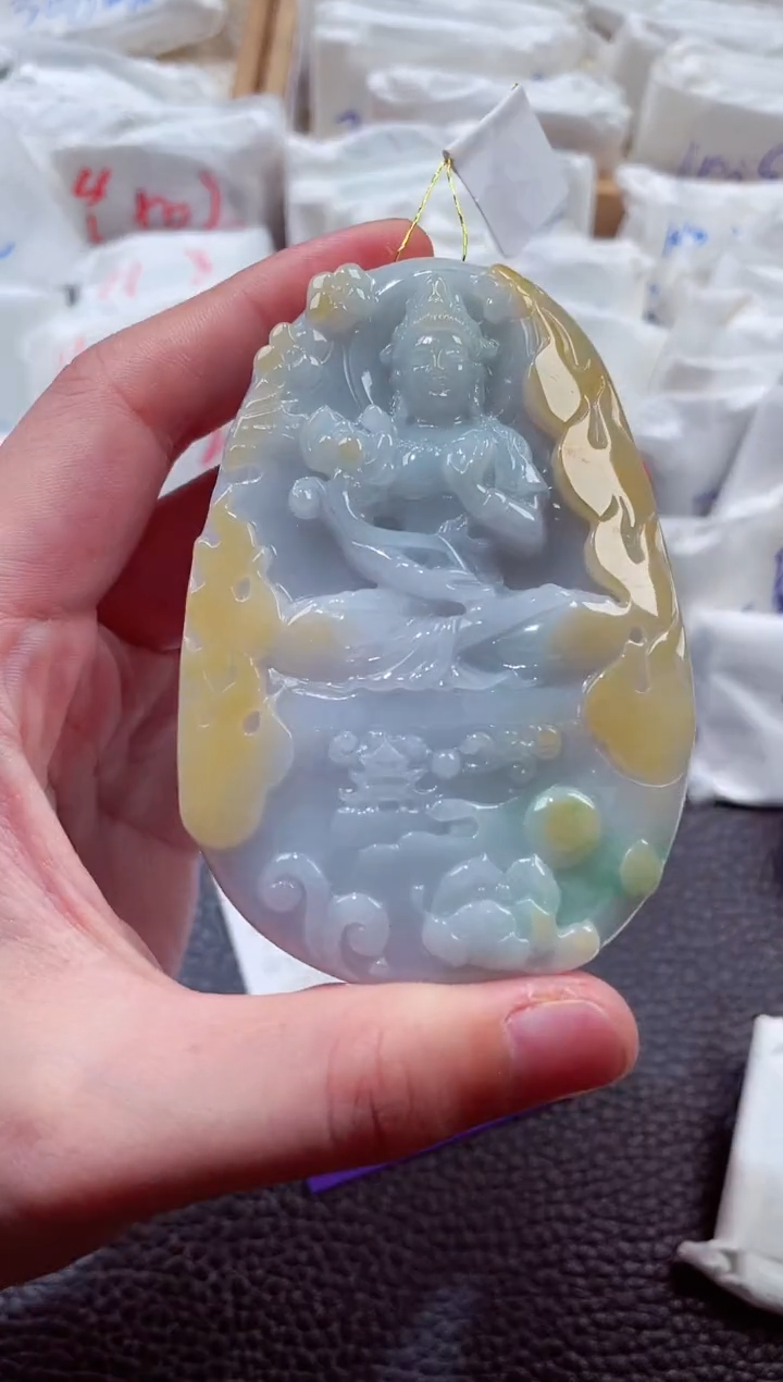 翡翠未镶嵌颈饰00006959观音