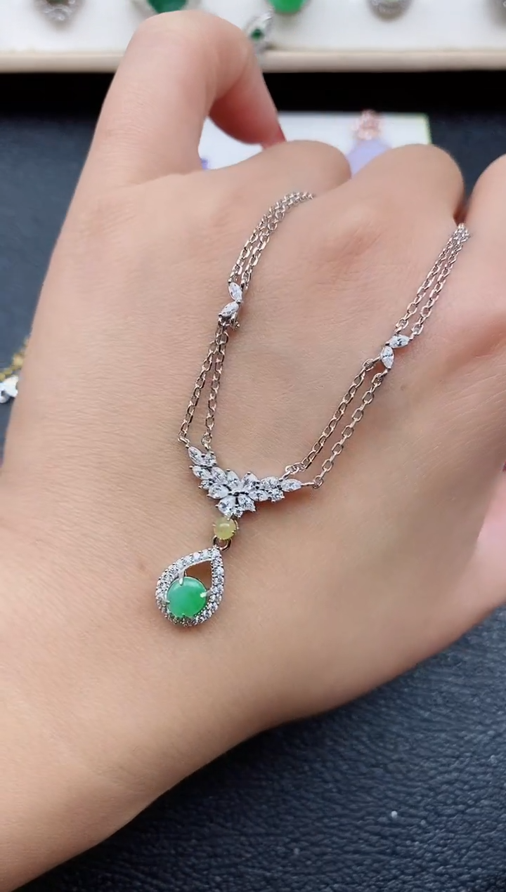 【闪购商品】翡翠戒指银S925镶嵌11111