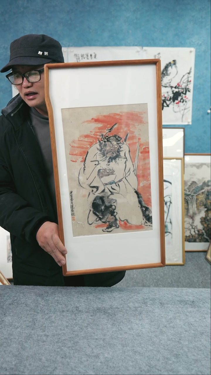 【闪购商品】国画33*66本土老师人物