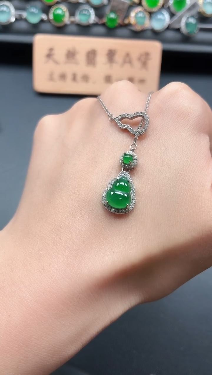 银S925镶嵌戒指翡翠111